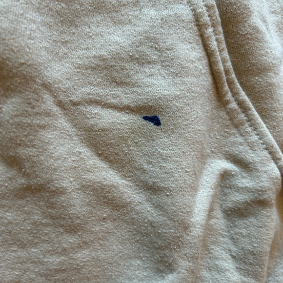 Cream Beige Flower Hoodie Medium - Picture 4 of 6